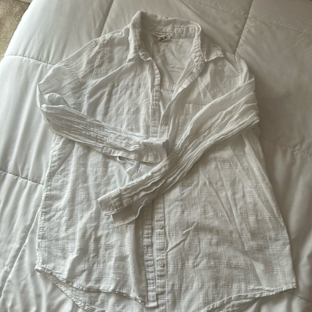 Beachlunchlounge 100% cotton white shirt
